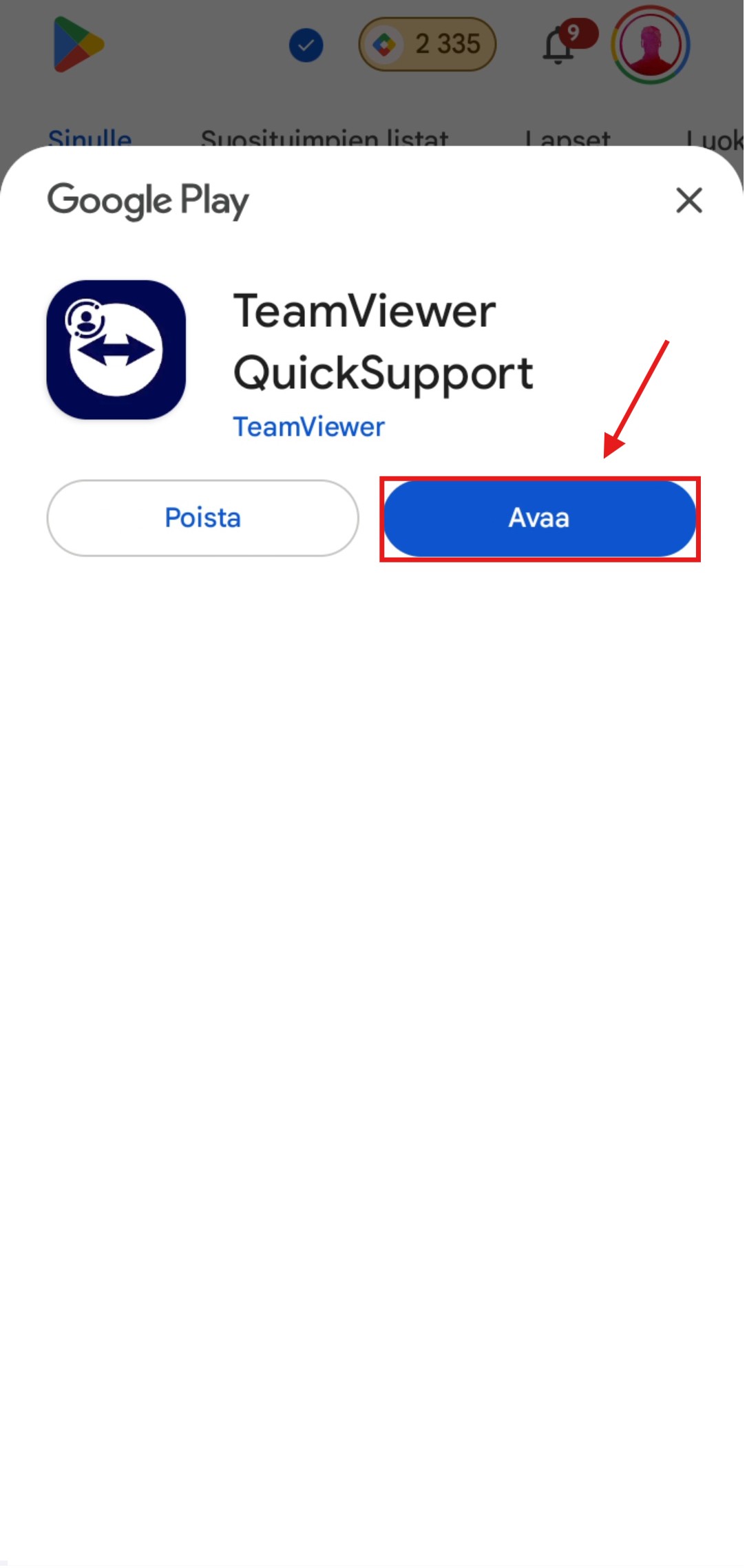 Vaihe 3: Avaa sovellus